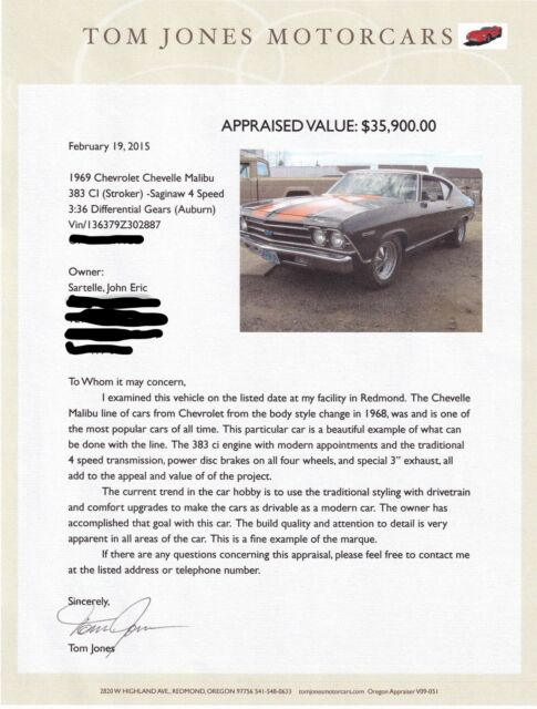 Chevrolet Chevelle 1969 image number 20