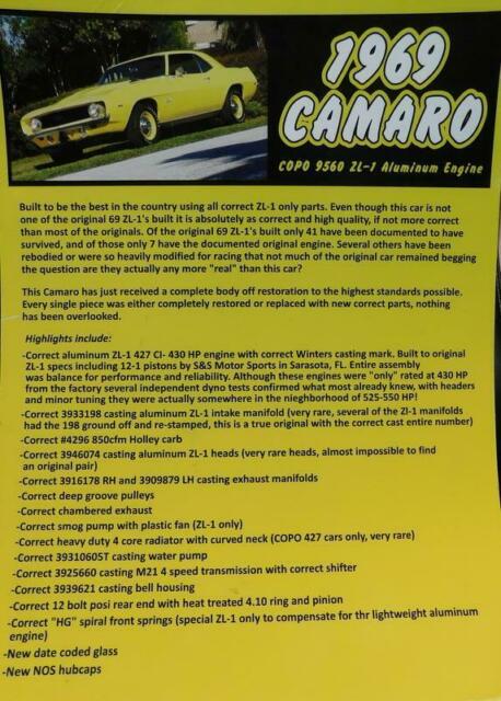 Chevrolet Camaro 1969 image number 15