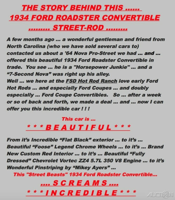Ford Roadster 1934 image number 30