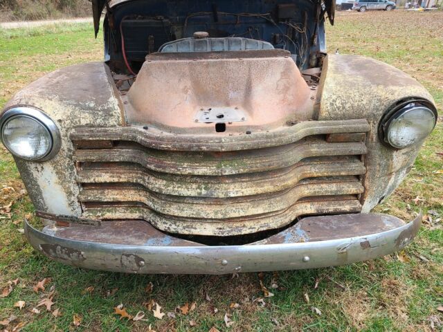 Chevrolet 3100 with 52 Chevy Truckbed Firewood Trailer 1950 image number 1