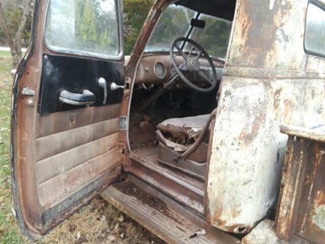 Chevrolet 3100 with 52 Chevy Truckbed Firewood Trailer 1950 image number 24