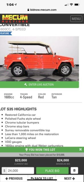 Volkswagen Thing 1974 image number 20