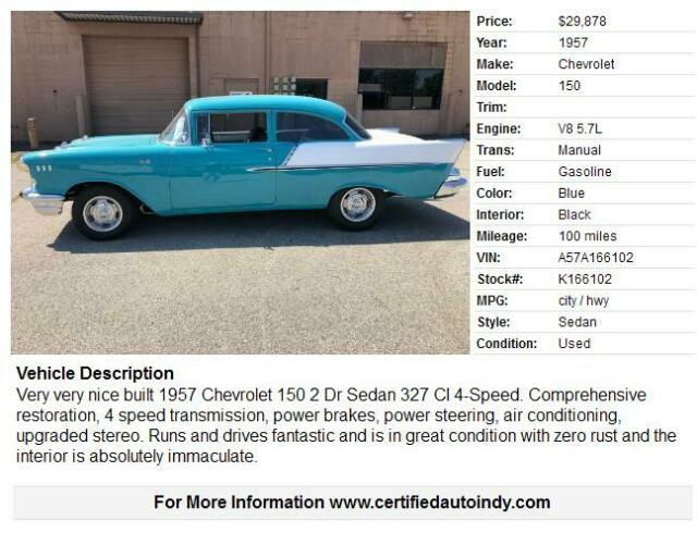 Chevrolet Bel Air/150/210 1957 image number 25