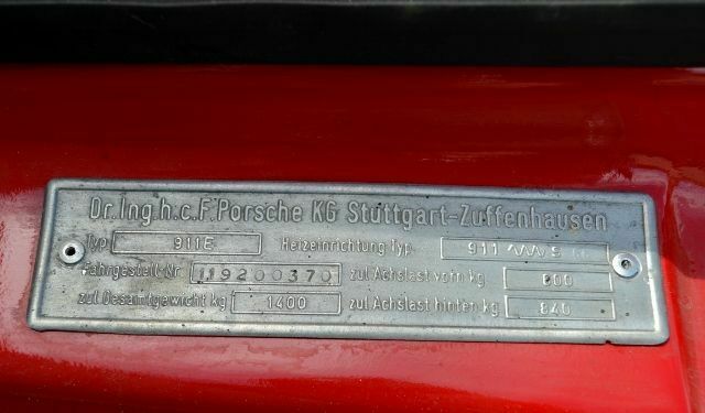 Porsche 911 E COUPE 1969 image number 17