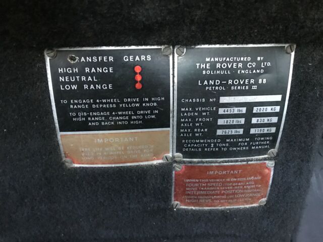 Land Rover Series III 88" 1972 image number 12