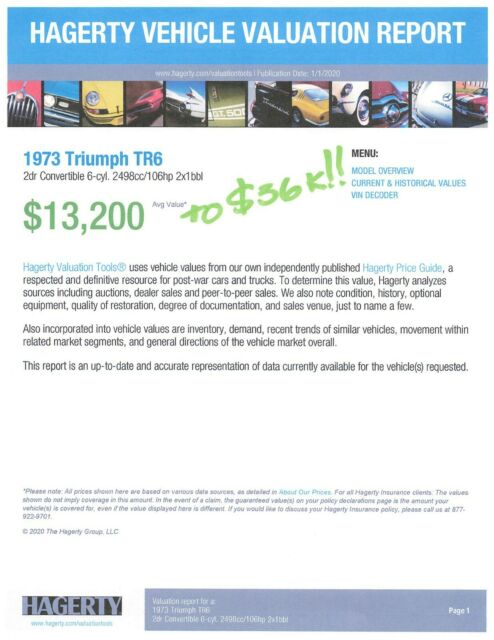 Triumph TR-6 1973 image number 6