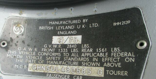 MG MGB 1979 image number 41
