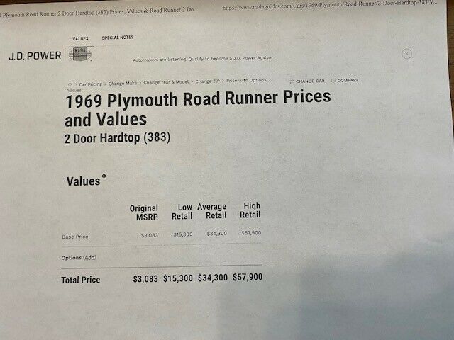 Plymouth Road Runner 1969 image number 31