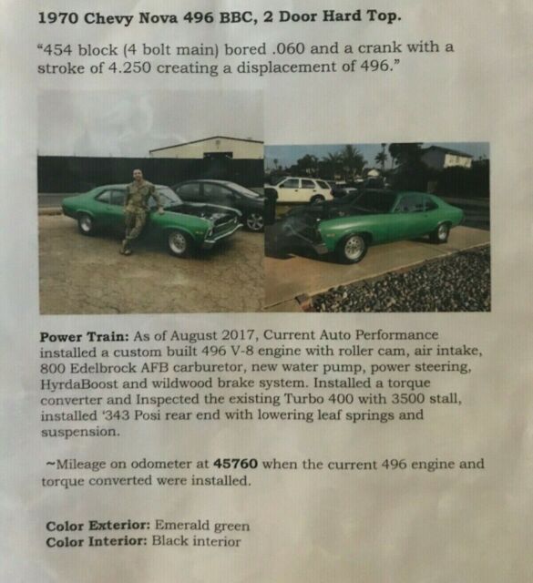 Chevrolet Nova 1970 image number 27