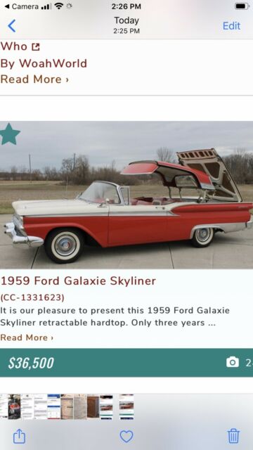 Ford Galaxie Skyliner 1959 image number 12
