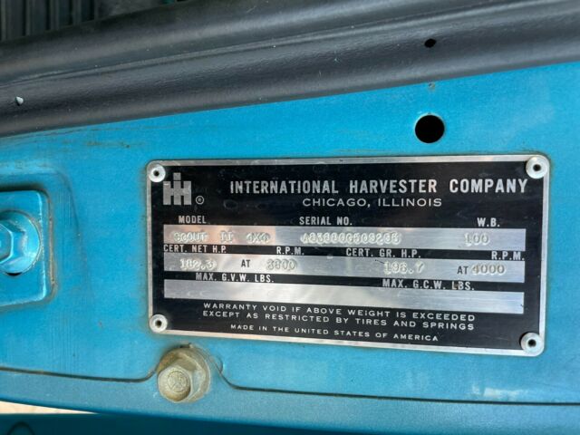 International Harvester Scout 1972 image number 34