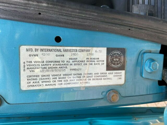 International Harvester Scout 1972 image number 8